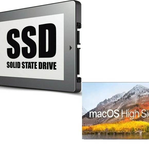 256GB SSD Upgrade with macOS High Sierra 10.13 for MacBook, MacBook Pro,Mac Mini - Picture 1 of 13